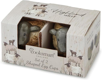 Cooksmart Highland Sheep Set of 2 Egg Cups