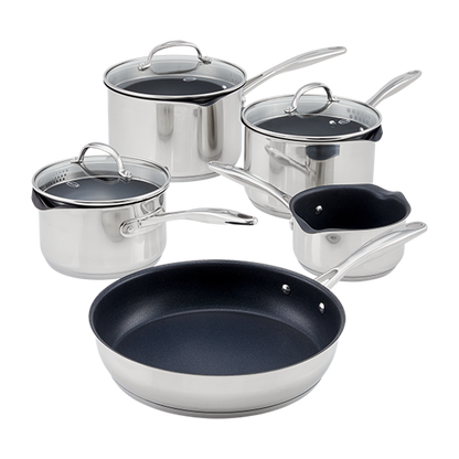 Stellar Profile 5 Piece Draining Saucepan Set (Non-Stick)