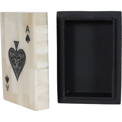 Libra Chollerford Off White Bone Inlay Card Box