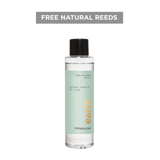 Stoneglow Green Apple & Lime Scented Reed Diffuser Refill 210ml