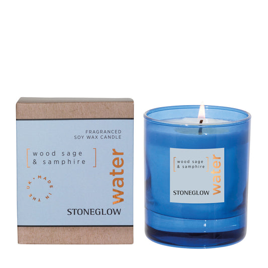 Stoneglow Wood Sage & Samphire Soy Wax Scented Candle