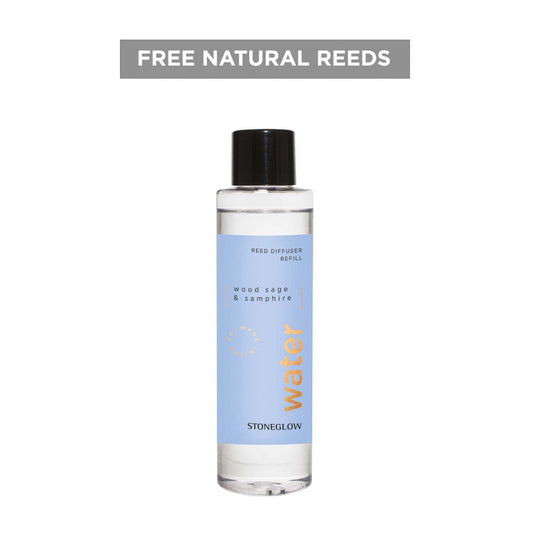 Stoneglow Wood Sage & Samphire Reed Diffuser Refill 210ml