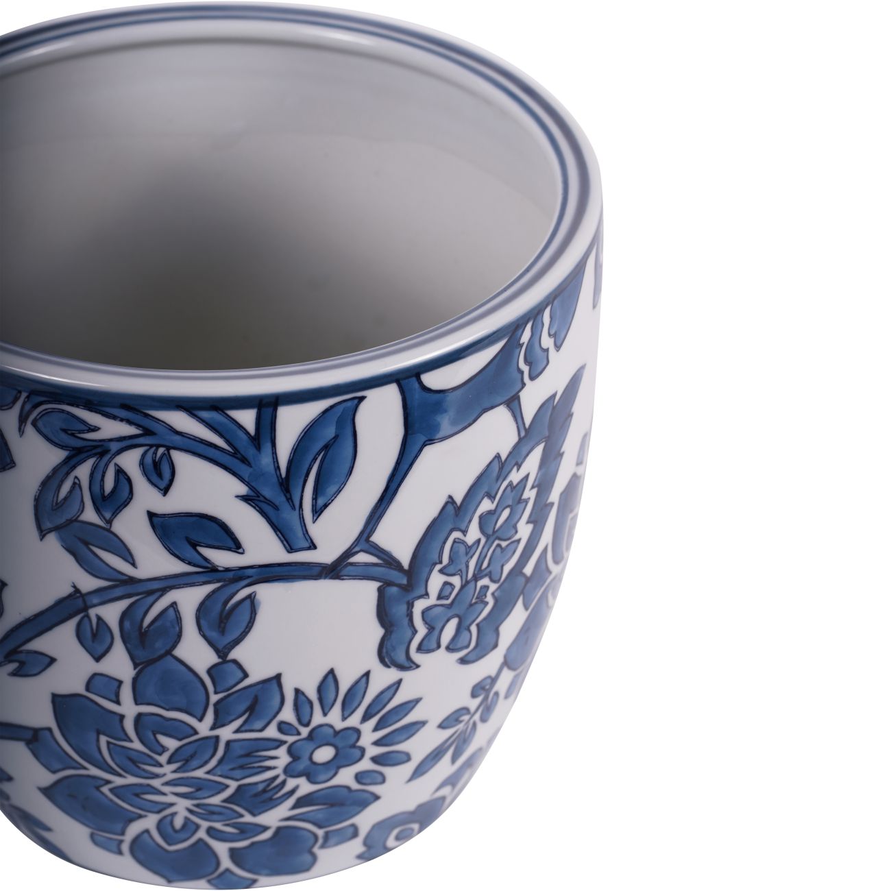 Laura Ashley Blue and White Adain Porcelain Planter Large