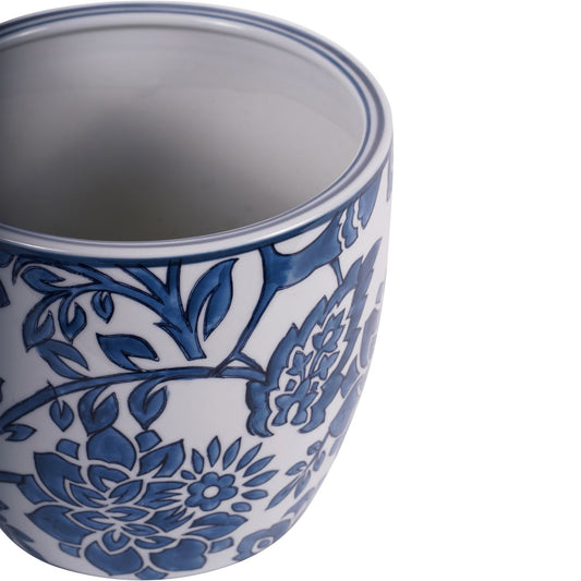 Laura Ashley Blue and White Adain Porcelain Planter Large