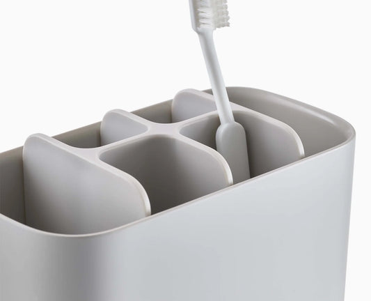 Joseph & Joseph EasyStore™ Large Matt Ecru Toothbrush Holder