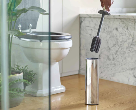 Joseph & Joseph Flex™ 360 Luxe Toilet Brush with Stainless-steel Finish