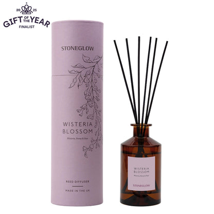 Stoneglow Wisteria, Peony & Pear Scented Reed Diffuser 160ml