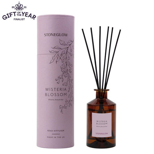 Stoneglow Wisteria, Peony & Pear Scented Reed Diffuser 160ml