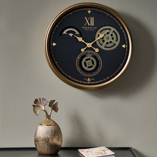 Metal Working Cog Wall Clock