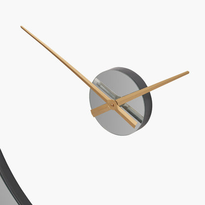 Pacific Mirror and Gold 2 Piece Open Wall Clock