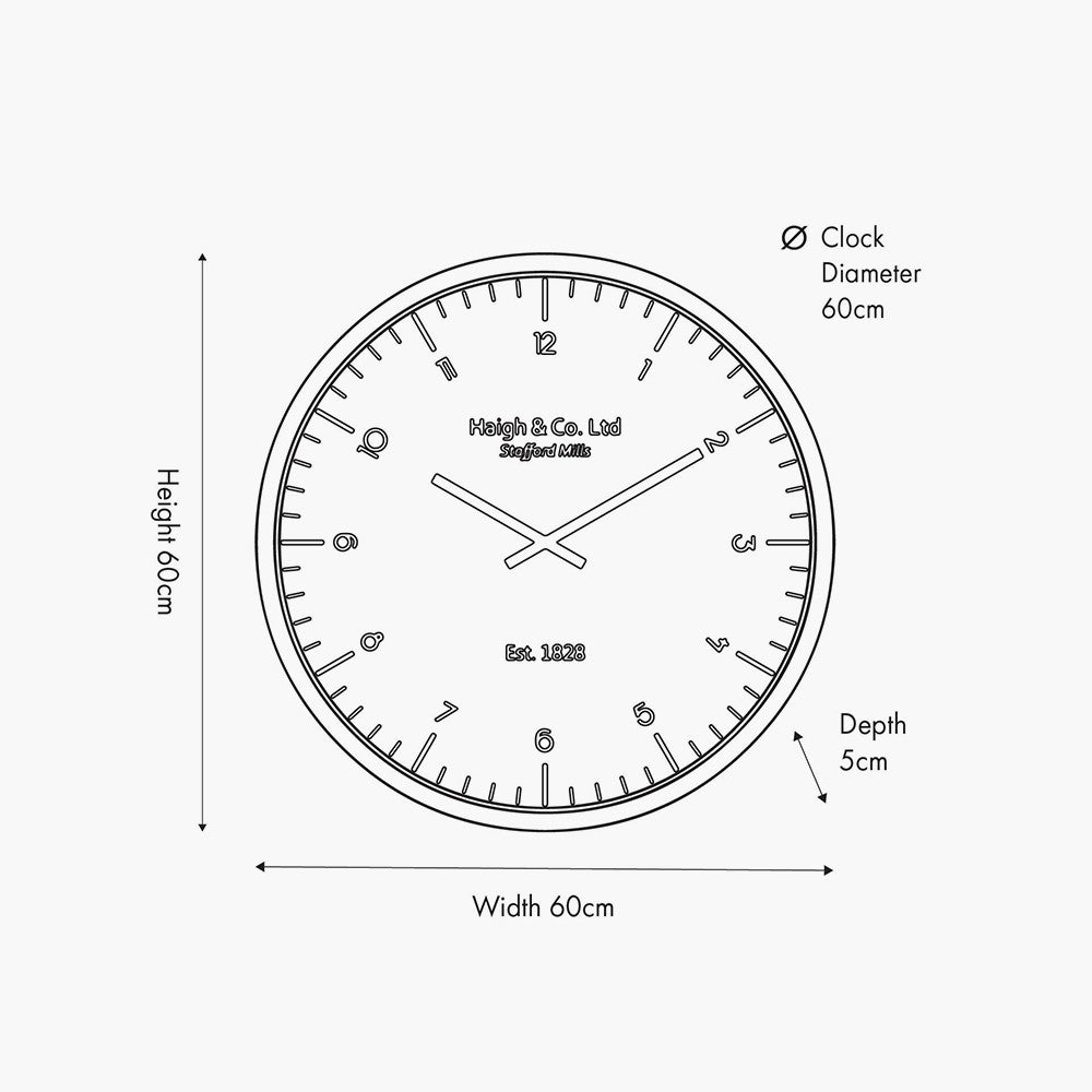 Metal Printed Face Wall Clock