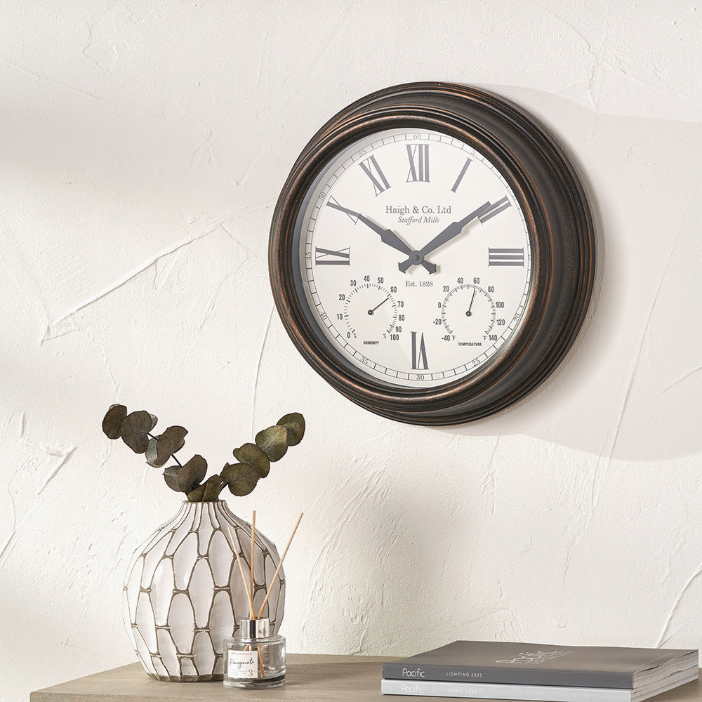Antique Effect Indoor Outdoor Wall Clock