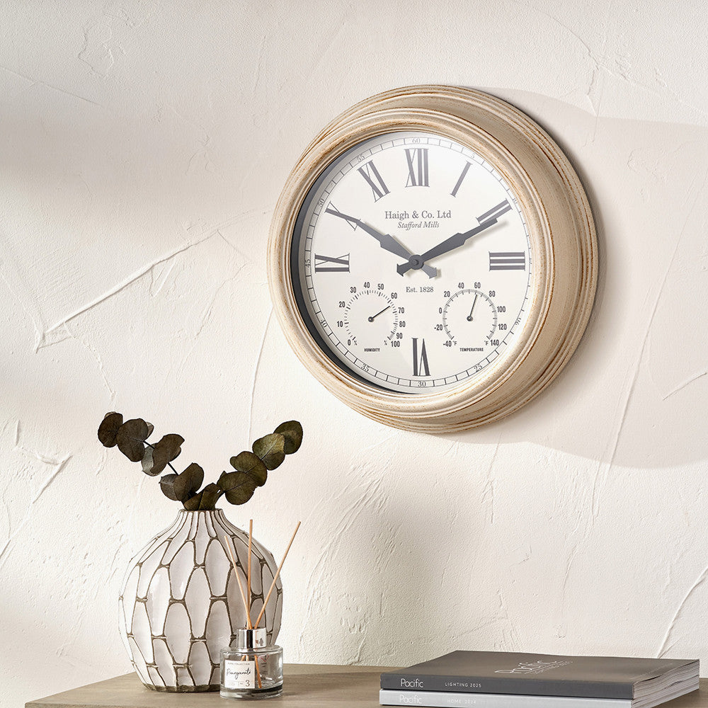 Antique Effect Indoor Outdoor Wall Clock