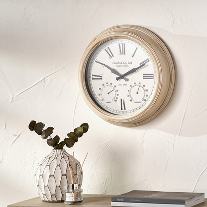 Antique Effect Indoor Outdoor Wall Clock