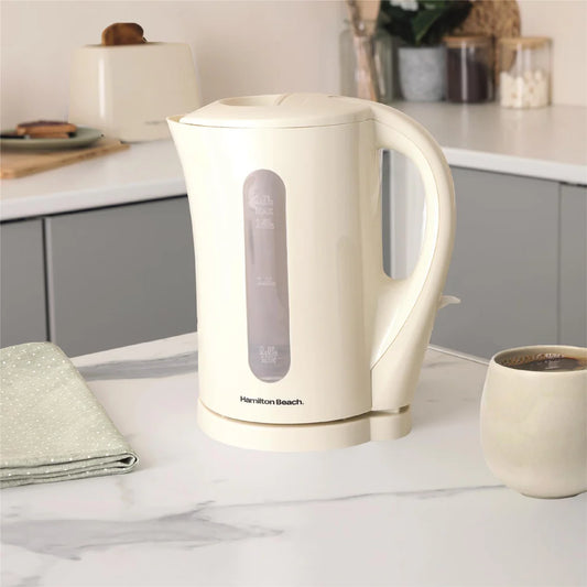 Hamilton Beach Essential 1.7L Kettle in Cream