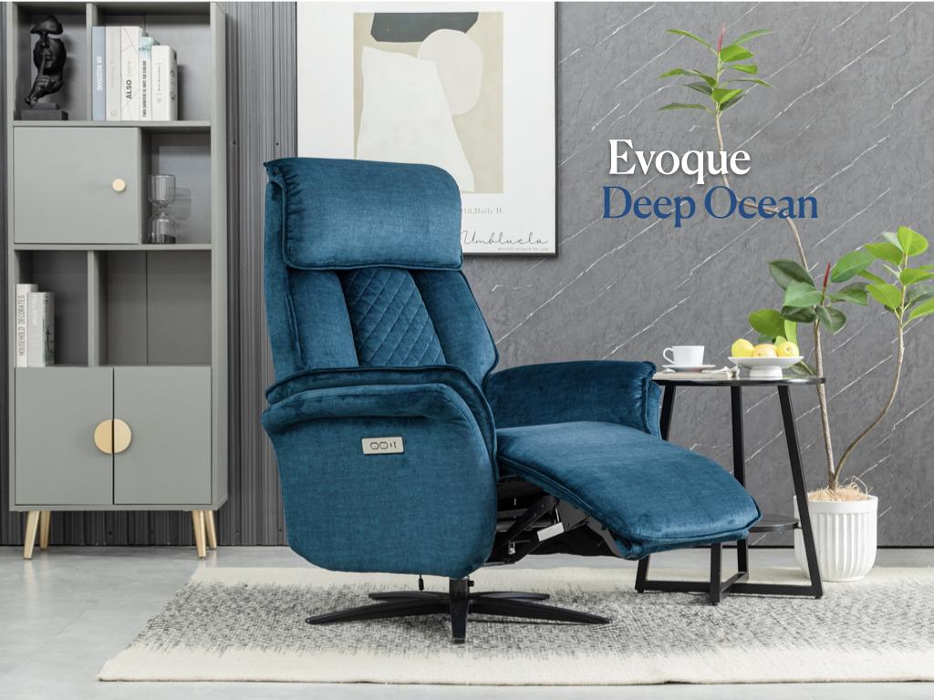 Evoque Swivel Electric Armchair
