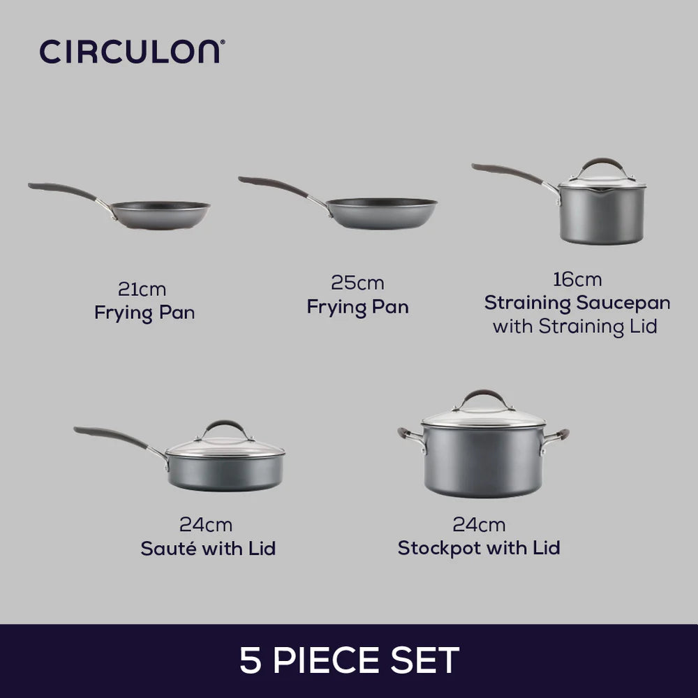 Circulon ScracthDefense A1 Series Extreme Non-Stick Set (5 Pieces)