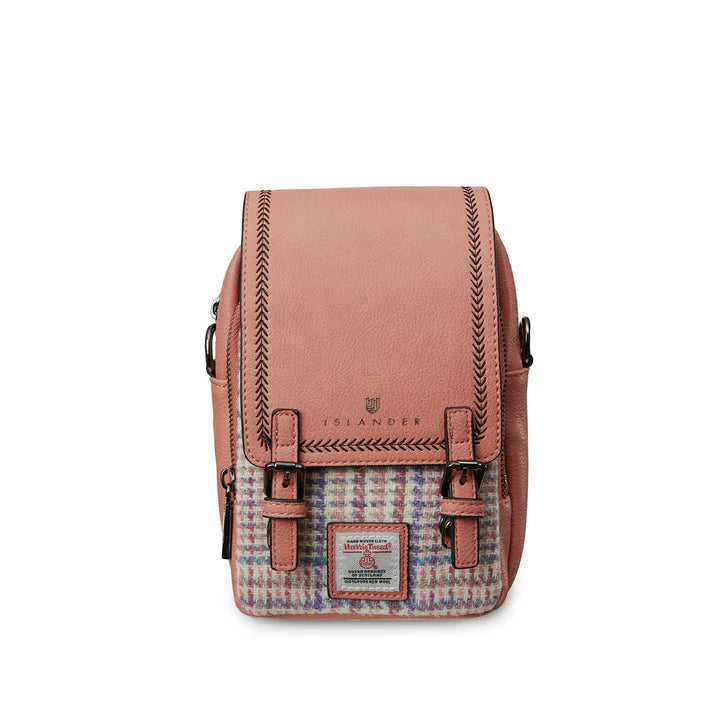 Islander Pink-Purple Mini Dogtooth Baby Jura Crossbody