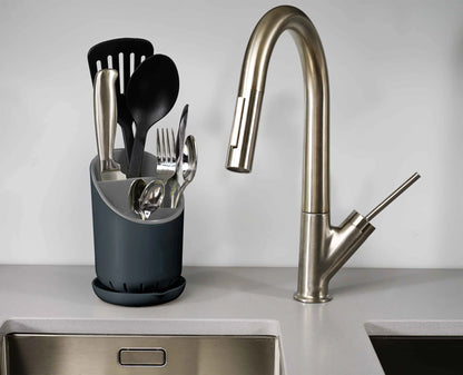 Joseph & Joseph Dock™ Grey Cutlery Drainer