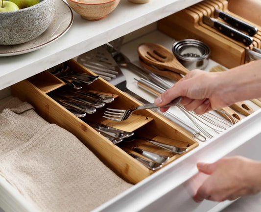 Joseph & Joseph DrawerStore™ Bamboo Compact Cutlery Organiser