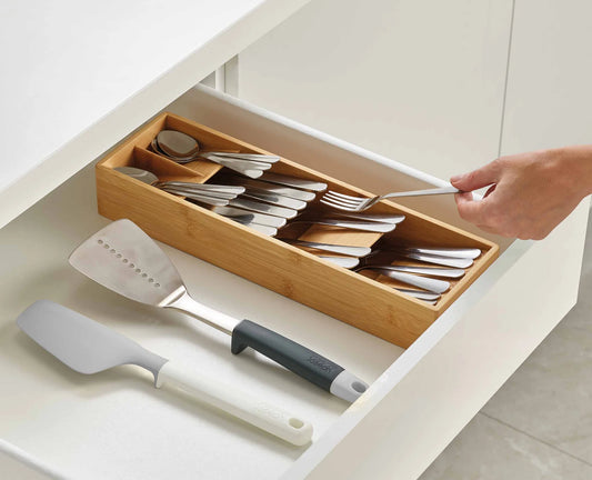 Joseph & Joseph DrawerStore™ Bamboo Compact Cutlery Organiser