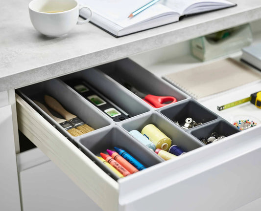 Joseph & Joseph Blox™ 7-piece Grey Drawer Organiser Set