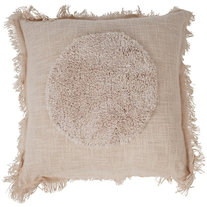 Libra Centric Cushion Circle in Beige