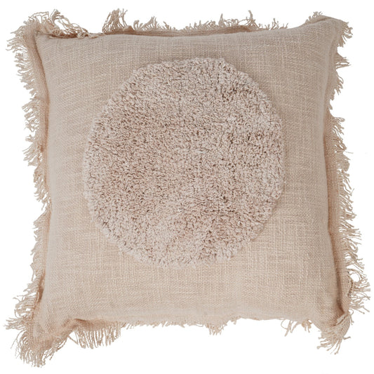 Libra Centric Cushion Circle in Beige