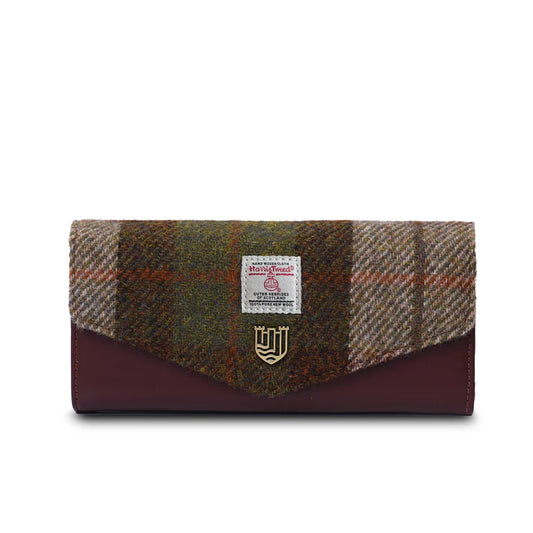 Islander Chestnut Tartan Large Clasp Purse