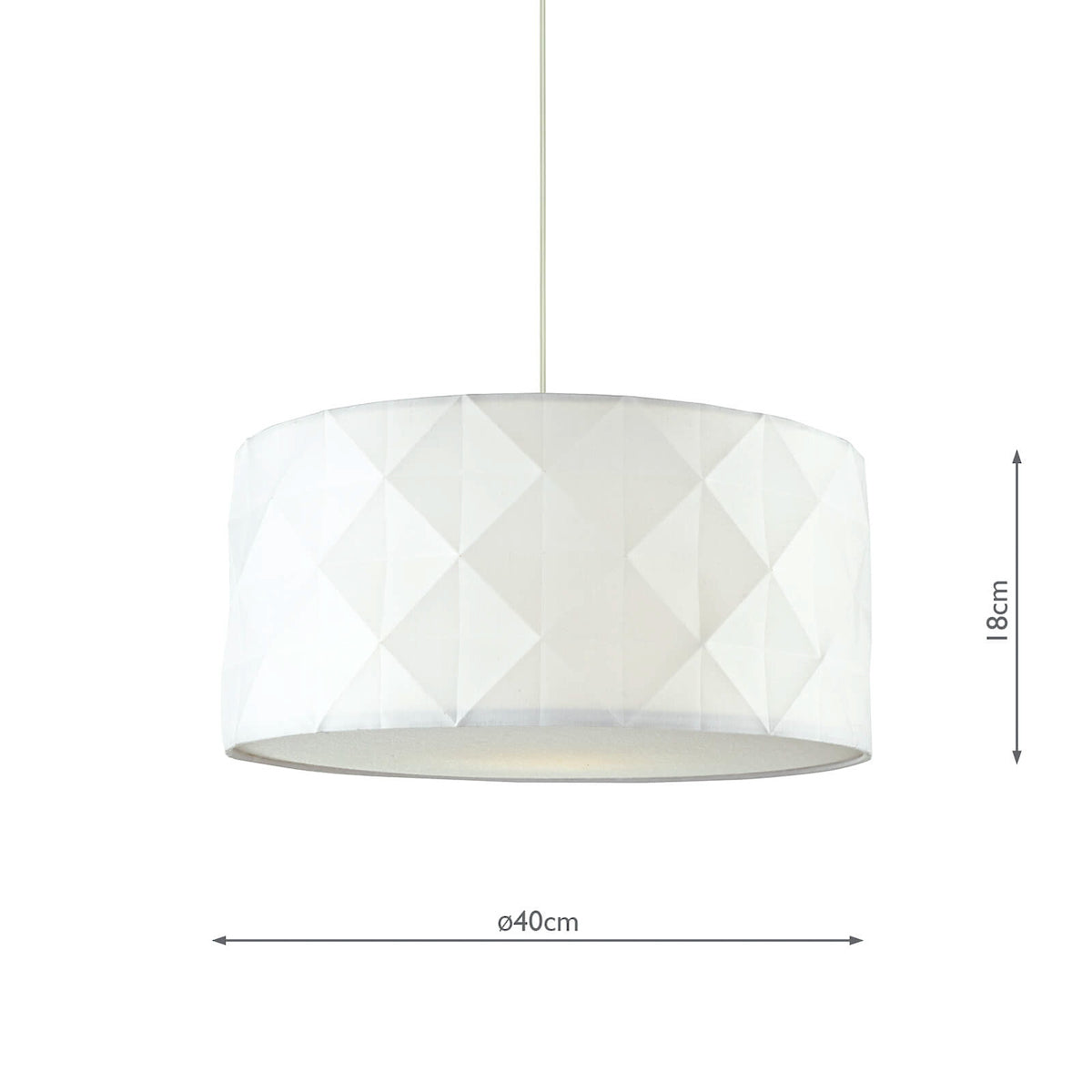 Dar Aisha Faceted Easy Fit Shade White