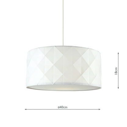 Dar Aisha Faceted Easy Fit Shade White
