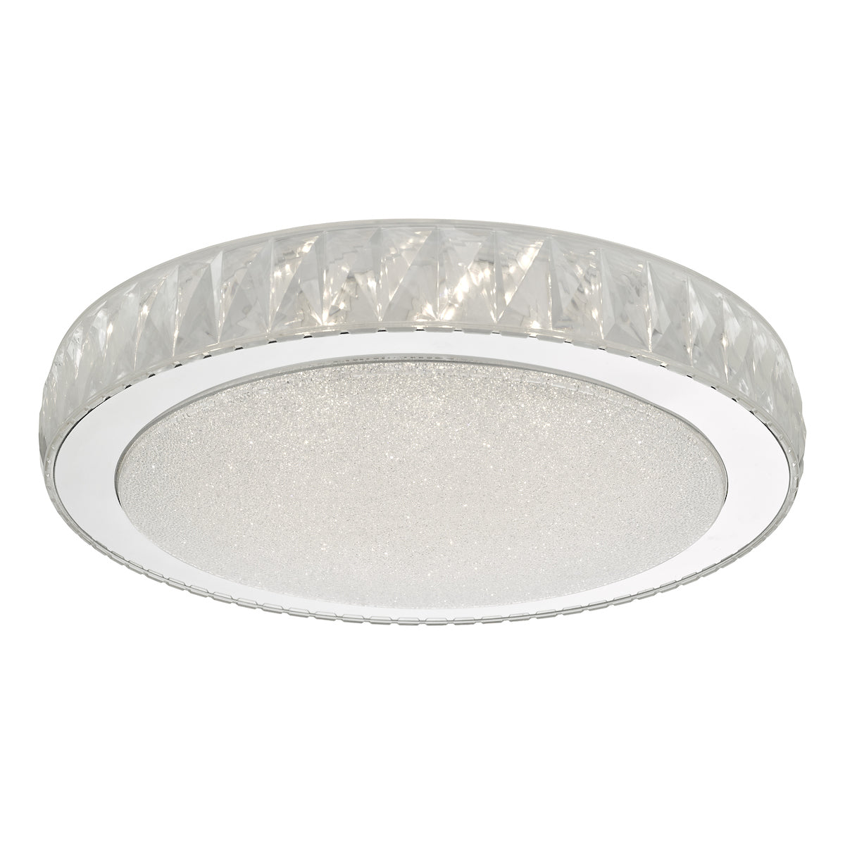 Dar Akelia Flush Acrylic & Stainless Steel Large LED