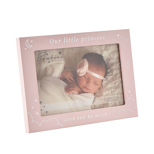 Widdop & Co. Bambino Wooden Picture Frame in Pink