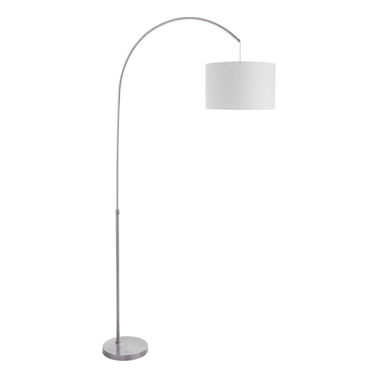 Dar Pyramid White Linen Drum Shade 46cm