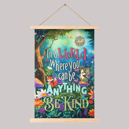 Craft Buddy Be Kind Mini Crystal Art Scroll Kit 20x30