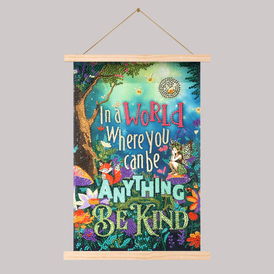 Craft Buddy Be Kind Mini Crystal Art Scroll Kit 20x30