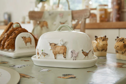 Cooksmart Buttercup Farm Ceramic Butter Dish