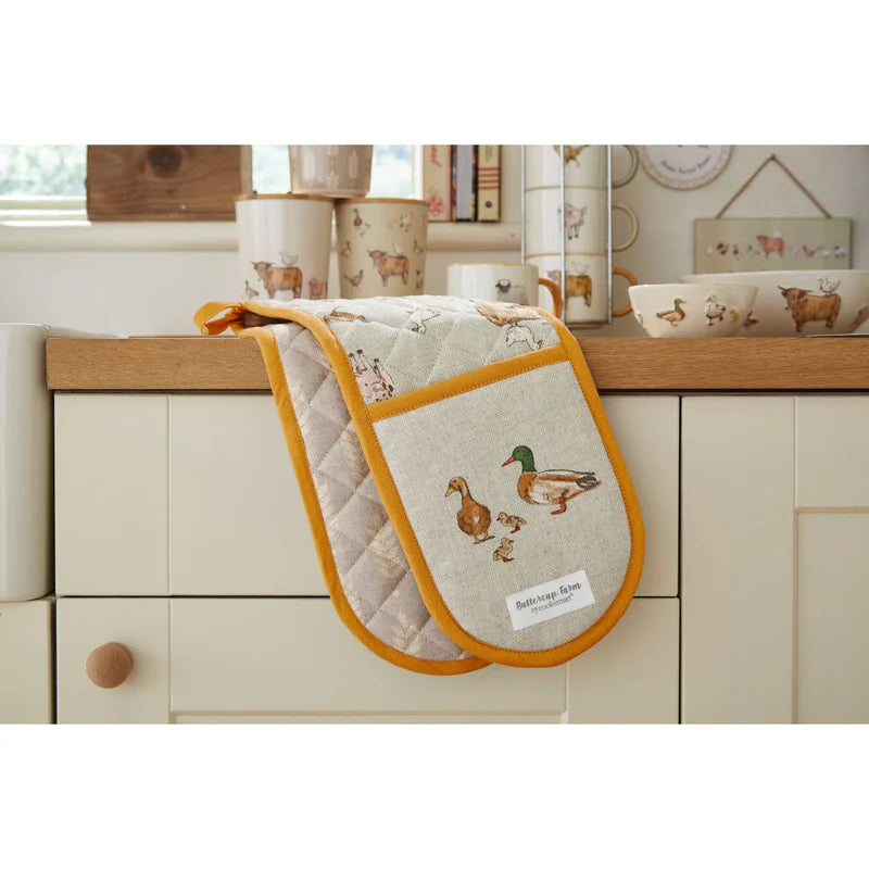 Cooksmart Buttercup Farm Double Oven Glove