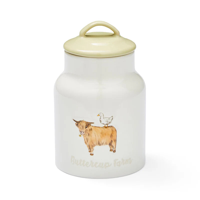 Cooksmart Buttercup Farm Ceramic Tea Canister