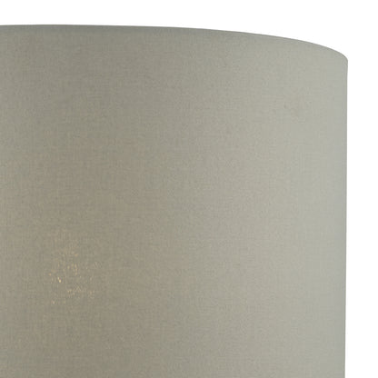 Dar Cassandra Grey Cotton Drum Shade 40cm