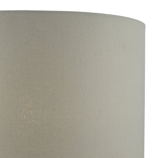 Dar Cassandra Grey Cotton Drum Shade 40cm