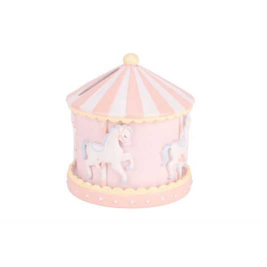 Widdop & Co. Hello Baby Carousel Money Box in Pink
