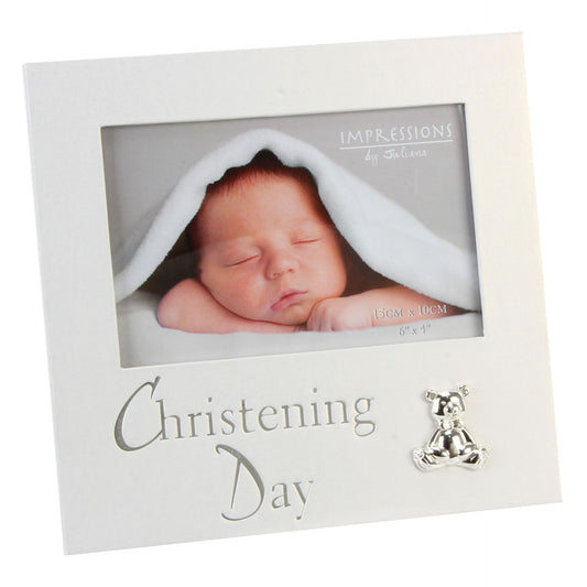 Widdop & Co. Pearlized Christening Photo Frame