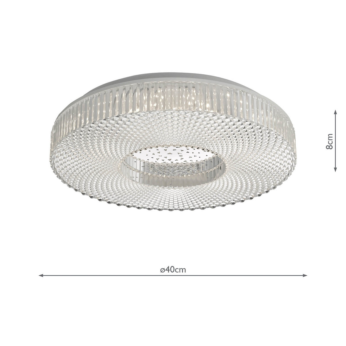 Dar Cimona Flush Acrylic Medium LED