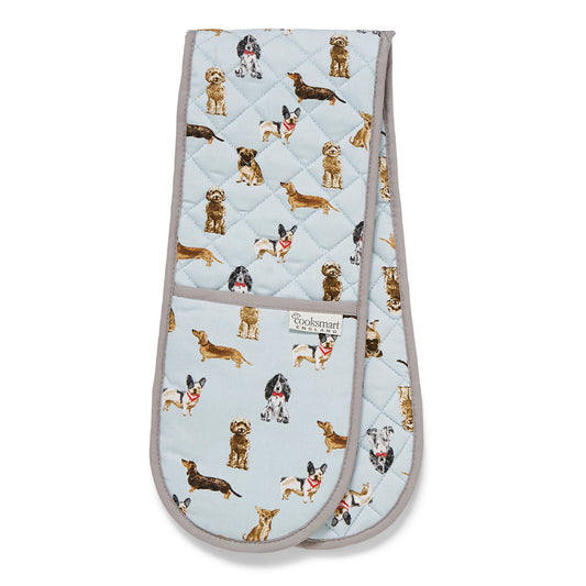 Cooksmart Curious Dogs Double Oven Gloves