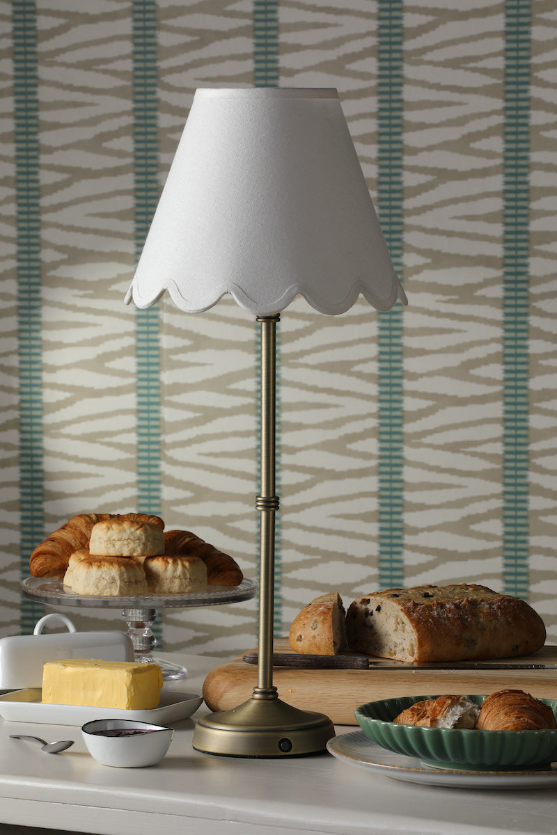 Dar Dahl Rechargeable Table Lamp Matt Antique Brass Base Only LED