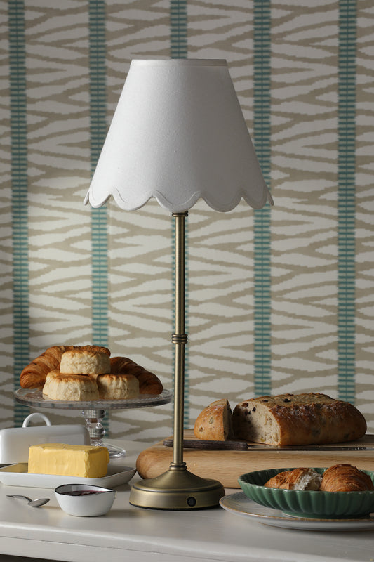 Dar Dahl Rechargeable Table Lamp Matt Antique Brass Base Only LED