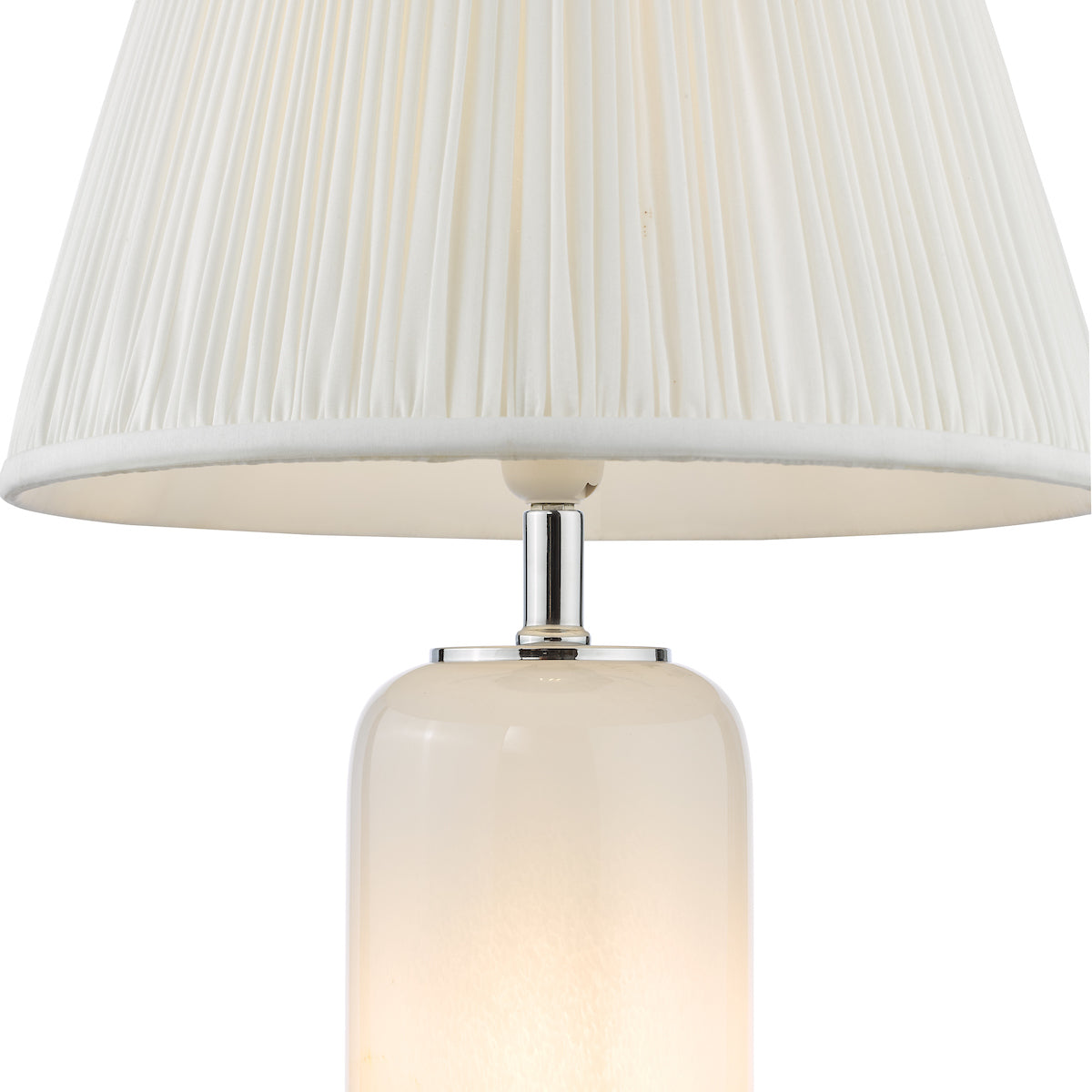 Dar Deandra Table Lamp Yellow and White Art Glass Base Only