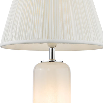 Dar Deandra Table Lamp Yellow and White Art Glass Base Only