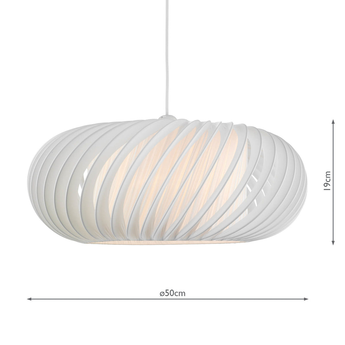 Dar Explorer Large Slanting Easy-Fit Pendant Shade